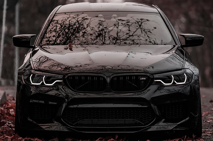 BMW, Black, Autumn, Sight, F90, HD wallpaper