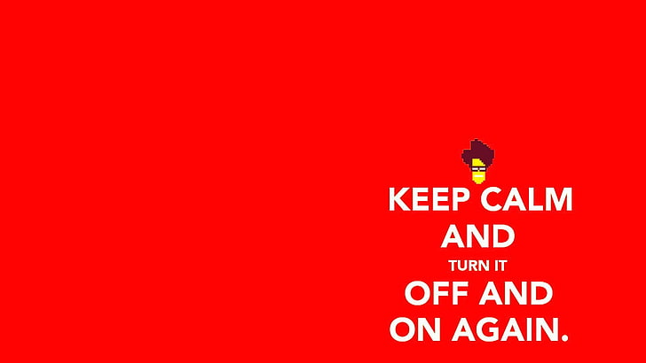 The IT Crowd, minimalism, red, text, communication, copy space, HD wallpaper