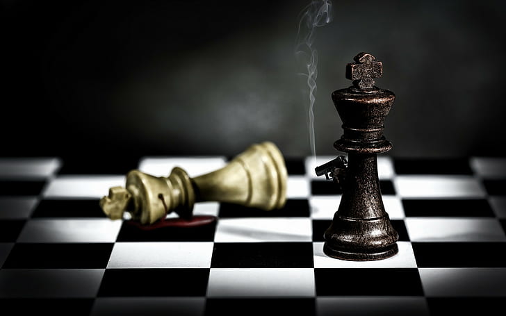 HD wallpaper: Chess, Gun, 3D, 2560x1600 | Wallpaper Flare