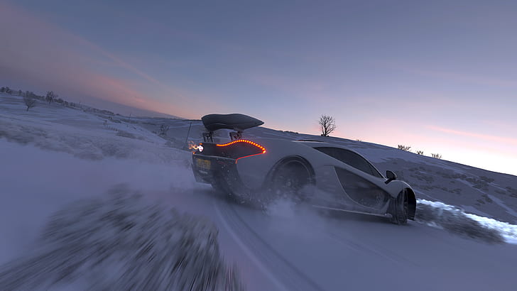 Forza, Forza Horizon 4, car, snow, racing, drift, video games, HD wallpaper