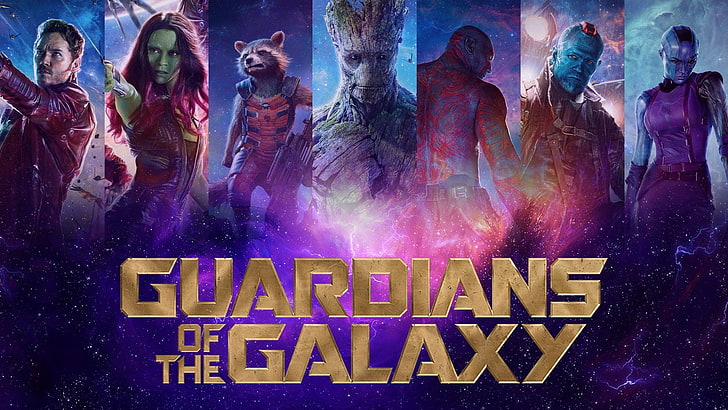 Drax The Destroyer, Gamora, Guardians Of The Galaxy, Marvel Cinematic Universe, HD wallpaper