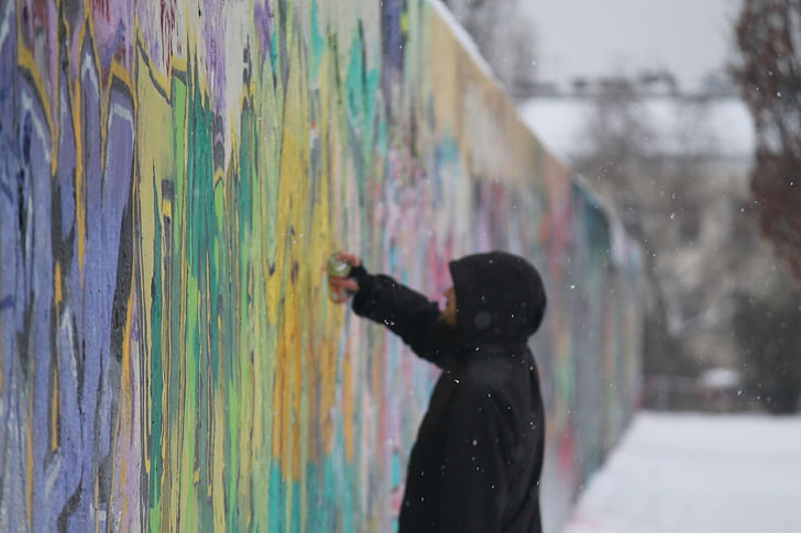 berlin, berlin wall, berliner mauer, can, colorfull, colors, HD wallpaper