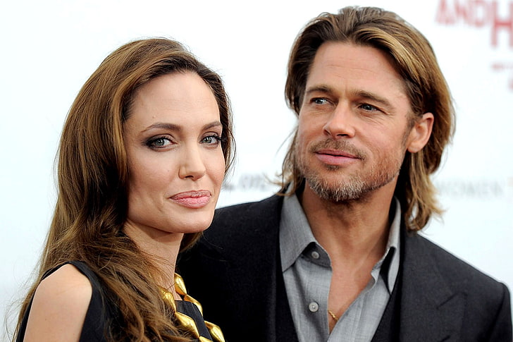 Brad Pitt and Angelina Jolie, couple, interview, 2014, wedding, HD wallpaper