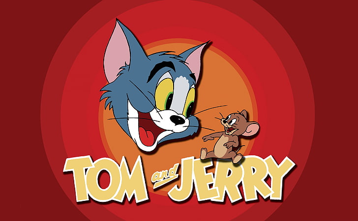 Tom and Jerry, Tom & Jerry poster, Cartoons, Others, mouse, cat, HD wallpaper