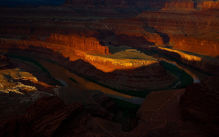 Grand Canyon National Park, rocks, nature, river, HD wallpaper