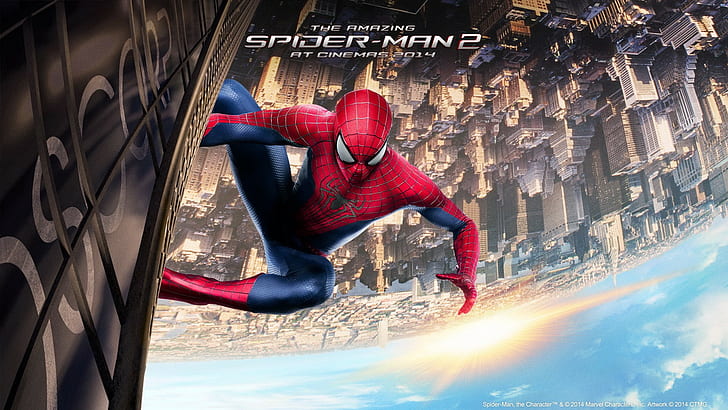 Spider-Man, The Amazing Spider-Man, movies, upside down, 2014 (Year), HD wallpaper