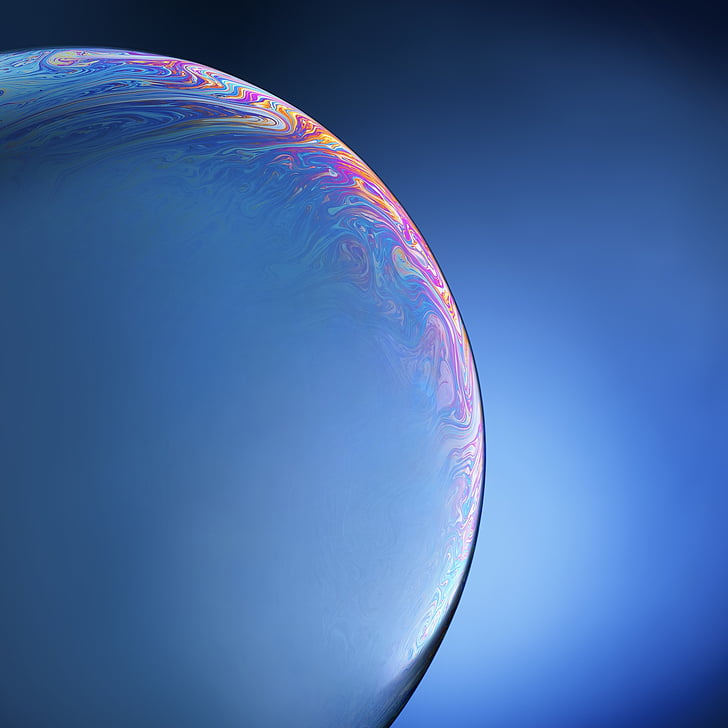 HD wallpaper: Earth, Planet, Bubble, Blue, iPhone XR, iOS 12, Stock, HD |  Wallpaper Flare