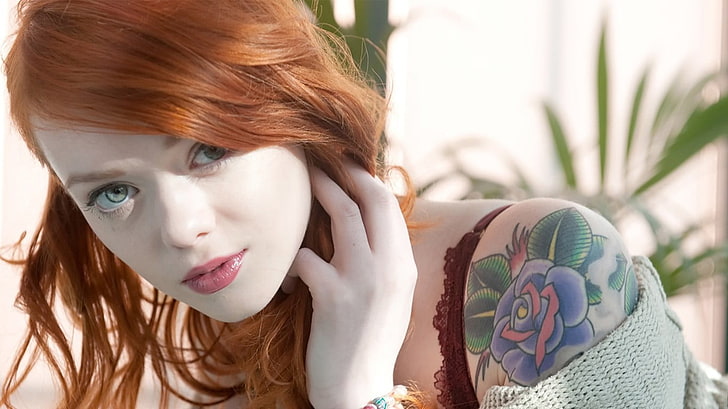 Redhead Tattooed Pornstar