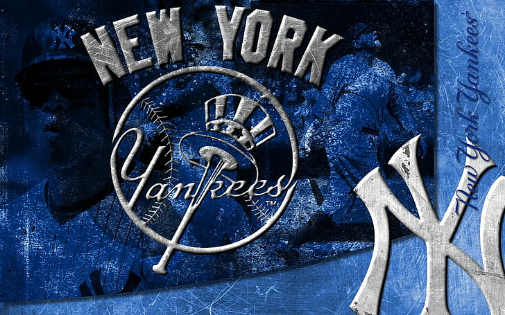 Baseball, New York Yankees, blue, text