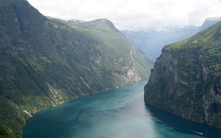 nature, landscape, fjord, Norway, mountains, water, scenics - nature