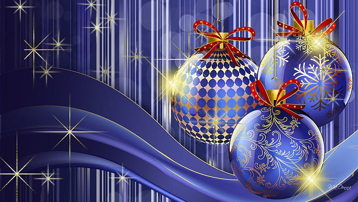 Christmas Balls Bright, stars, decoeations, feliz navidad, sparkle, HD wallpaper
