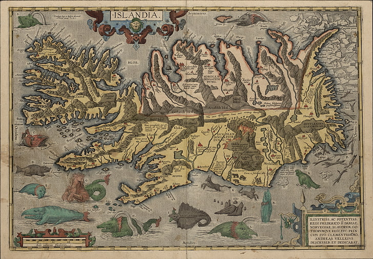 map, Iceland, cartography, renaissance, history, architecture