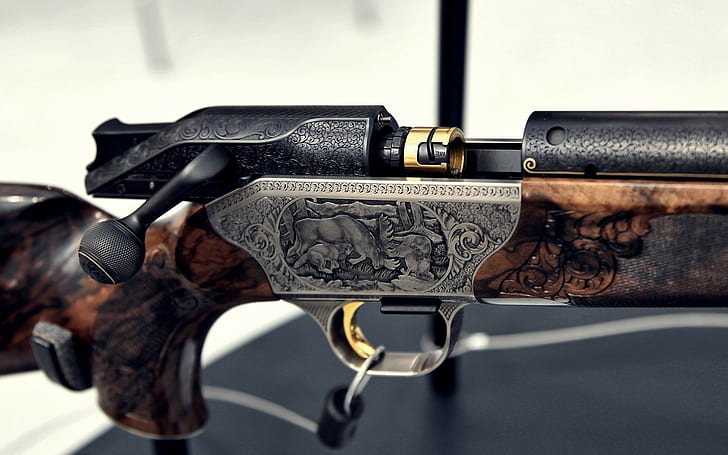 Bolt action rifle, gun, Blaser, HD wallpaper