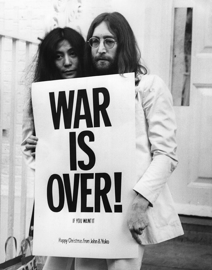 men, women, couple, musician, singer, John Lennon, Yoko Ono