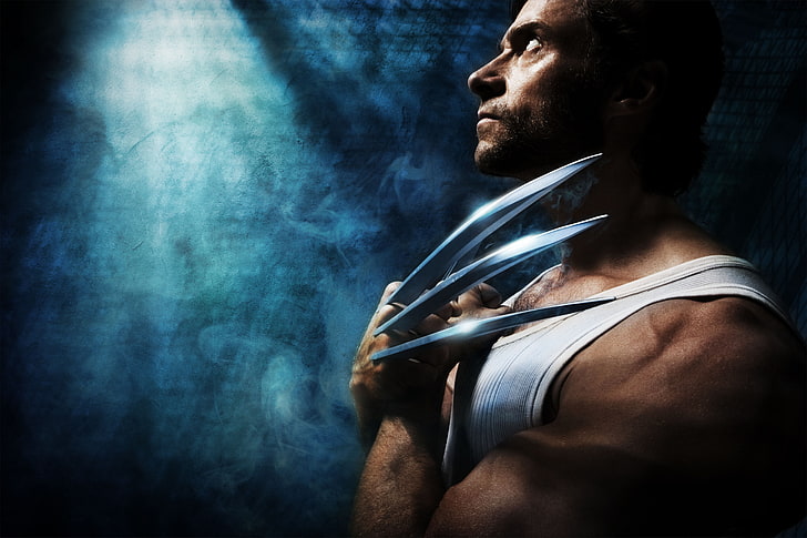 Hugh Jackman as Wolverine, X-Men, Origins, rasomaha, Logan, muscular Build