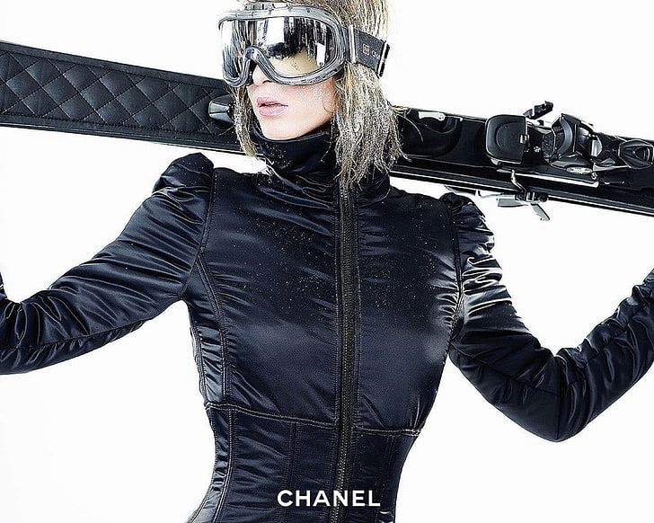 Chanel, Girl, Ski jacket, one person, front view, young adult, HD wallpaper