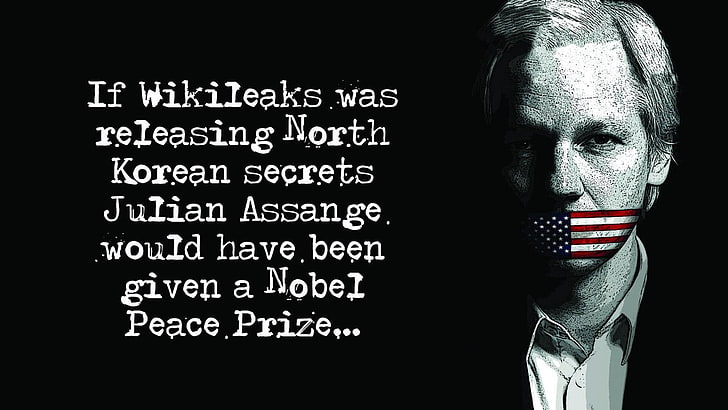 Assange, Censored, julian, wikileaks, one person, portrait, HD wallpaper