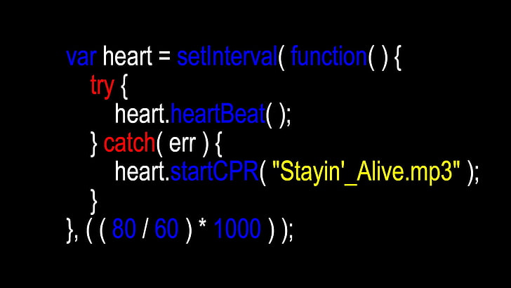 Download Programmers Heartbeat In Coding Wallpaper