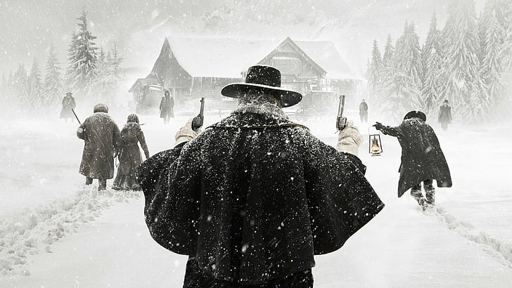 Movie, The Hateful Eight, snow, winter, cold temperature, snowing