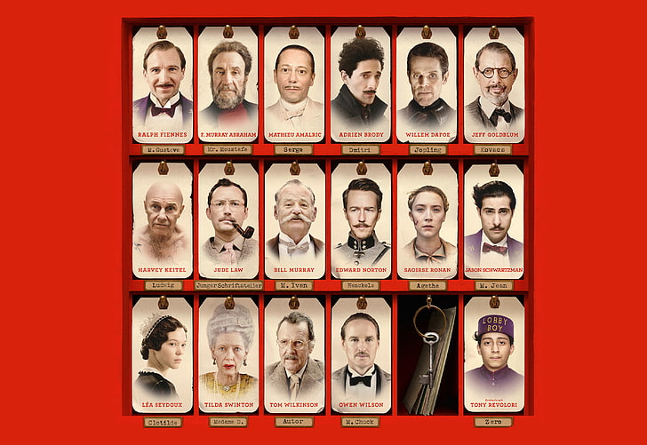 Edward Norton, Ralph Fiennes, Saoirse Ronan, Bill Murray, Léa Seydoux, HD wallpaper