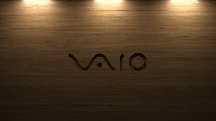 Sony Vaio logo, tree, texture, backgrounds, wood - Material, plank