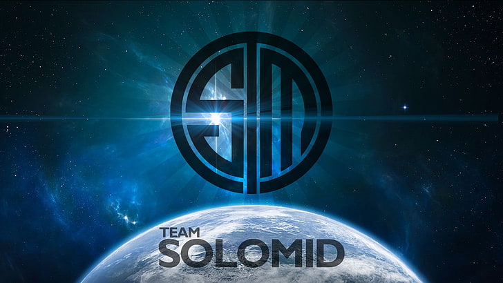 Team Solomid, League of Legends, e-sports, space, sky, text