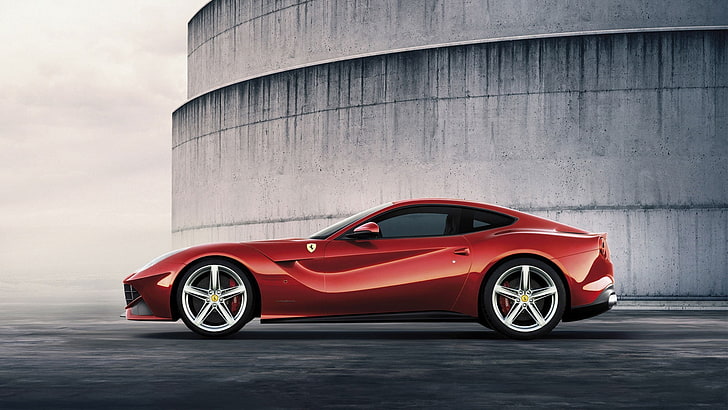 car, Ferrari, red cars, vehicle, Ferrari 488 GTB, transportation, HD wallpaper