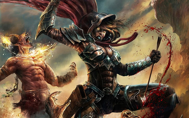Demon Hunter Diablo 3 Game, games, HD wallpaper