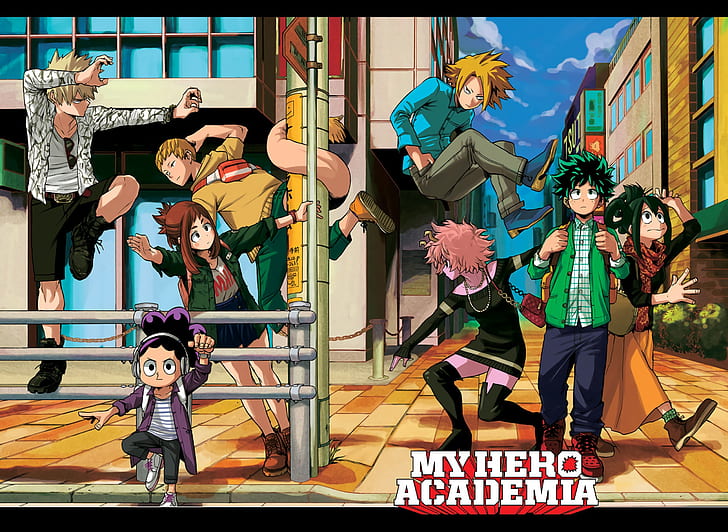 city, anime, hero, manga, powerful, strong, yuusha, student, HD wallpaper