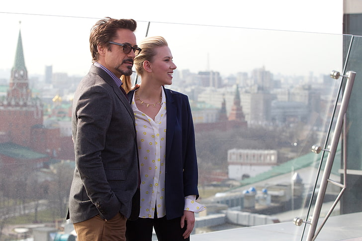 Scarlett Johansson, Moscow, the Kremlin, actors, Robert Downey Jr., HD wallpaper