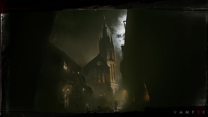 Vampyr, darkness, Best Games, sci-fi, PS4, PC, Xbox One, HD wallpaper