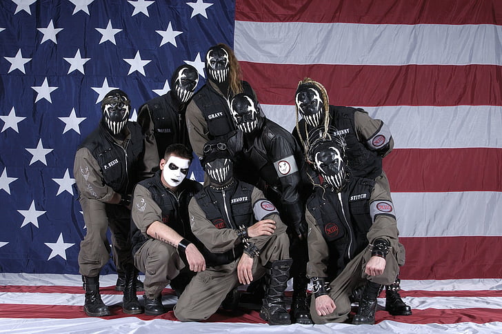 Band (Music), Mushroomhead, government, flag, group of people, HD wallpaper
