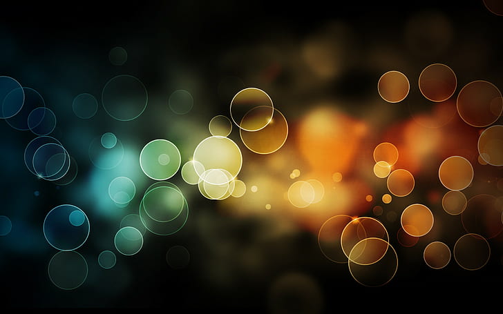 bokeh bubbles rgb, abstract, defocused, backgrounds, no people, HD wallpaper
