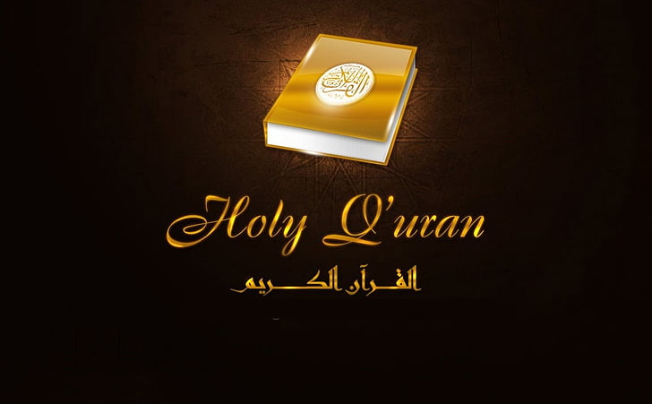 Holy Quran, Holy Q'uran illustration, Religious, muslim, dark, HD wallpaper
