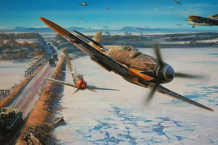 brown and gray plane, World War II, Messerschmitt, Messerschmitt Bf-109
