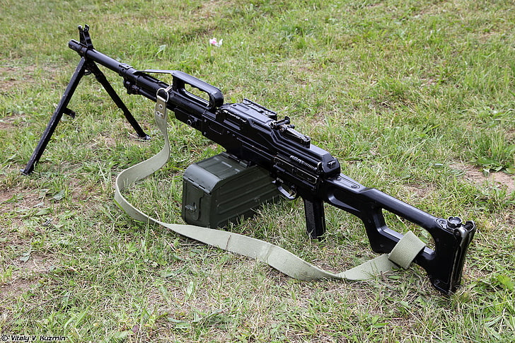 black light machine gun, machine gun PKP, Pecheneg, rifle, weapon