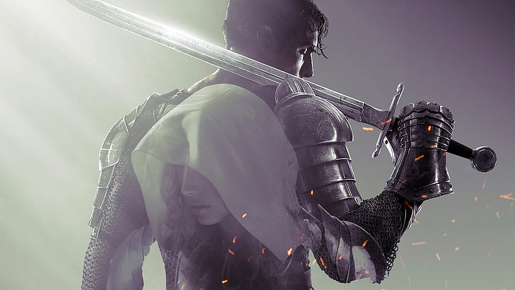 man carrying sword artwork, Dark Souls, Dark Souls II, Dark Souls III, HD wallpaper