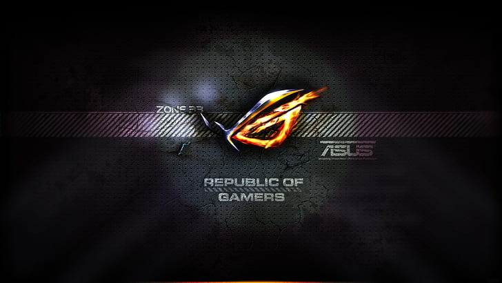 Asus, ASUS ROG, logo, Republic Of Gamers, video games, HD wallpaper