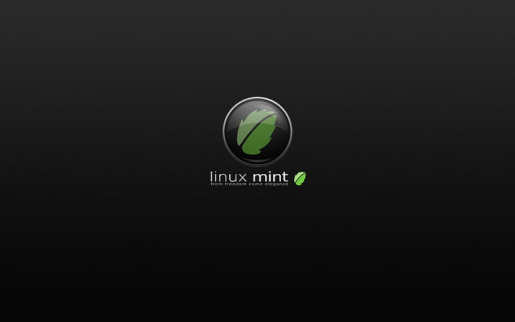 Linux Mint logo, gnu, texture, vector, illustration, abstract, HD wallpaper