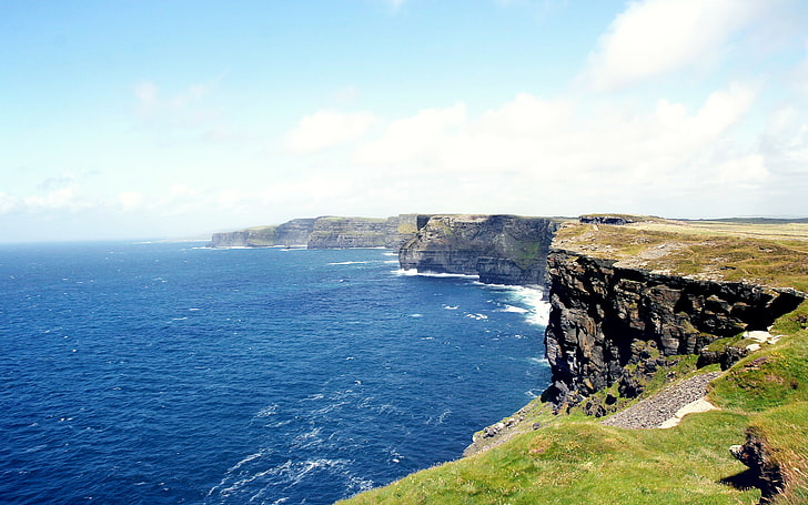 Cliffs of Moher, sea, water, beauty in nature, scenics - nature