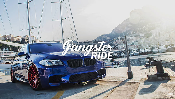 bmw, BMX, car, Colorful, gangster, GANGSTER RIDE, Gangsters, HD wallpaper