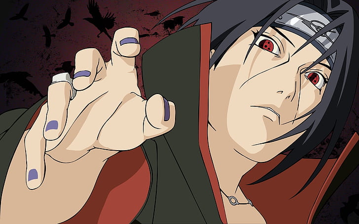 Naruto Uchiha Itachi, naruto shippuden hitachi illustration, ring, HD wallpaper
