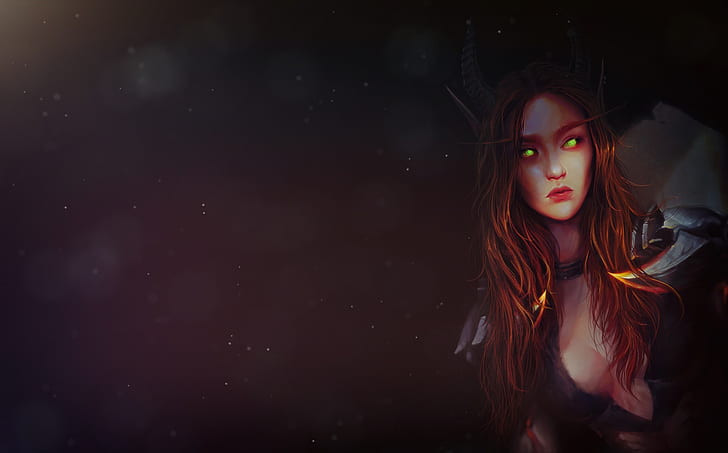 Raphaëlle Deslandes, fantasy art, fantasy girl, Demon Hunter, HD wallpaper