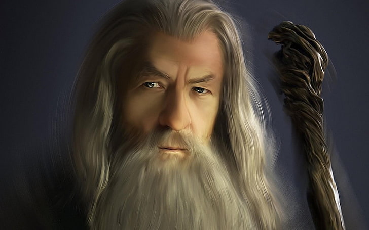 Gandalf, The Lord Of The Rings, Artwork, Wizard, HD wallpaper