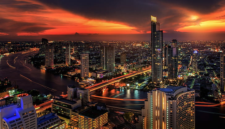 HD wallpaper: night, the city, Thailand, Bangkok | Wallpaper Flare