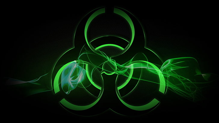radiation, sign, symbol, background, abstract, backgrounds