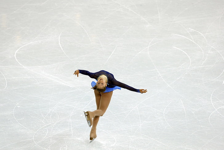 pair of women's brown ice skates, figure skating, RUSSIA, Olympic champion