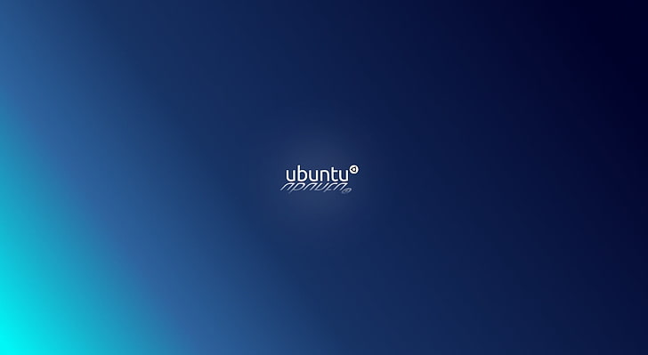 Ubuntu, Computers, Linux, blue, logo, abstract, copy space, text, HD wallpaper