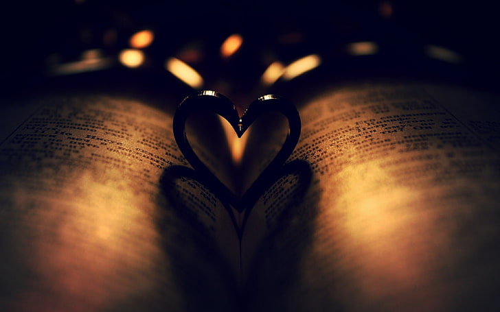 HD wallpaper: Dark Book Heart, black heart decoration, Love, romanc, heart  shape | Wallpaper Flare