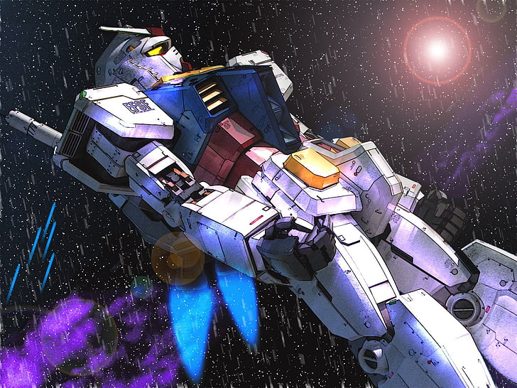 Gundam wallpaper, Mobile Suit Gundam, mech, anime, nature, no people, HD wallpaper